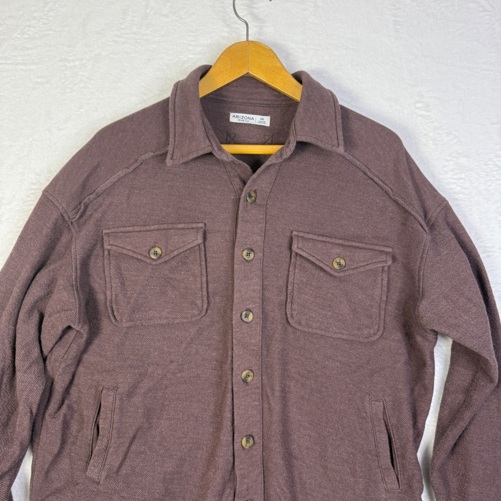 Arizona‎ Jean Co. Button Down Shirt Jacket Top Womens Plum Casual Size XS - Picture 4 of 13